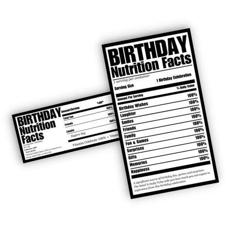 Birthday Nutrition Facts Label Png Labels For Your Ideas Sexiz Pix