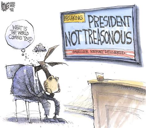 Political Cartoon On Mueller Submits Report By Matt Davies Journal