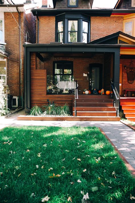 Our Modern Toronto Porch Reveal Brick Exterior House House With