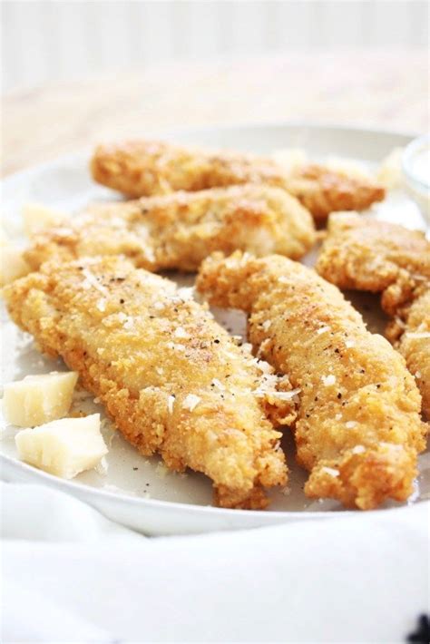 Parmesan And Almond Crusted Chicken Tenders Keto Recipe Crusted Chicken Crusted Chicken