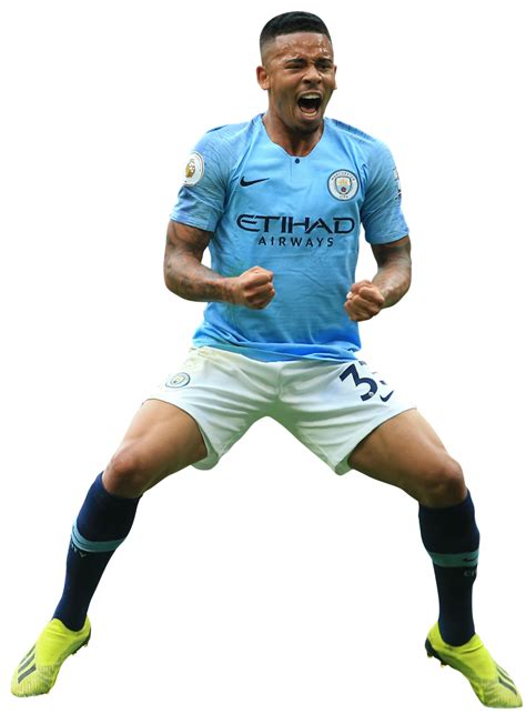 Gabriel Jesus Manchester City Football Render Footyrenders