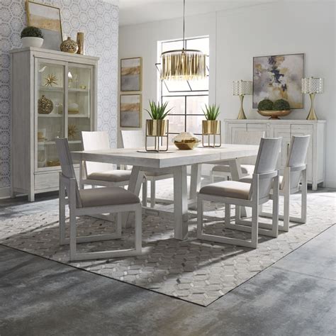 Liberty 406w Dr O7trs Modern Farmhouse Dining Room Set With Panel Back