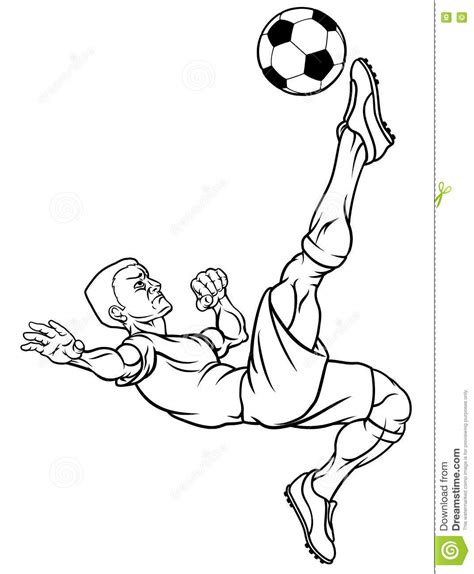 Cartoon Soccer Football Player Stock Vector Illustration
