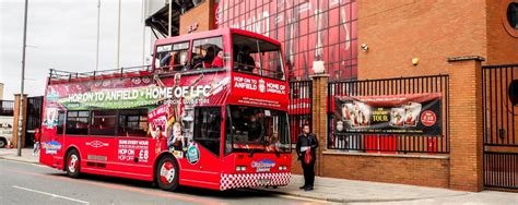 Duration 1 hours 10 minutes (fastest time). Sightseeing Liverpool, Open Top LFC Bus Tour | Anfield ...