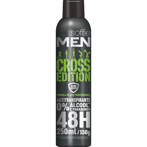 desodorante antitranspirante soffie men cross edition aerosol soffie encontre os melhores