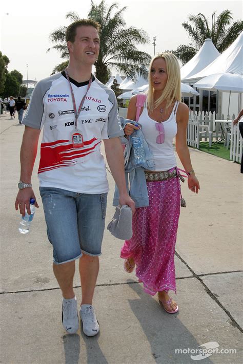 Ralf Schumacher With His Lovely Wife Cora Formula 1 Photos Main