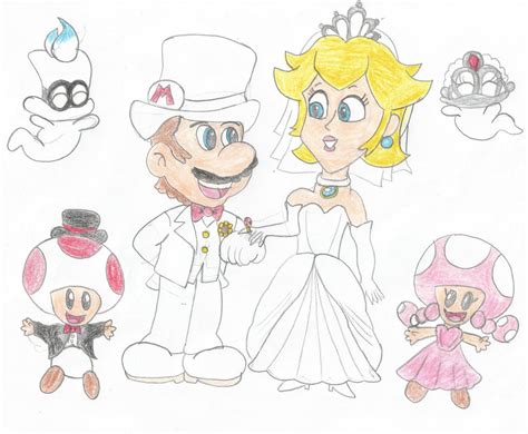Mario And Peachs Wedding By Lazbro64 On Deviantart