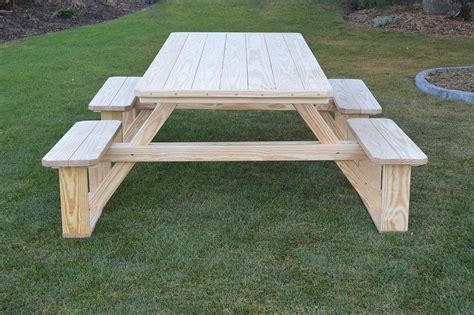 We collected a list of 10 diy ping pong. Amish 8' Pine Picnic Table (With images) | Picnic table, Wooden table diy, Wooden outdoor furniture