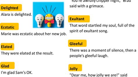 Synonyms Happy Definition And Examples English Grammar Here