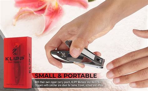 Klipp Nail Clippers With Catcher Heavy Duty Stainless Steel