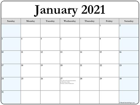 Please select your options to create a calendar. Collection of January 2021 calendars with holidays