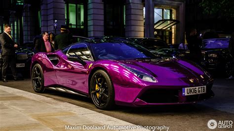 Chrome Purple Ferrari 488 Gtb Screams Out Its Performance In London
