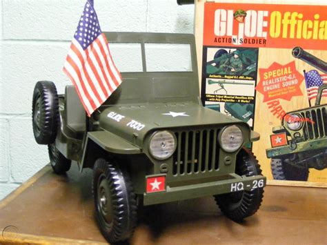 Vintage 1st Issue Gi Joe Official Jeep Combat Box Set Exccond 100