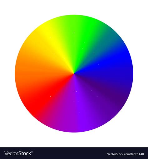 Radial Gradient Rainbow Background Royalty Free Vector Image