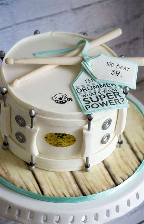 Drum Cake Cake By Vanilla And Me Cakesdecor