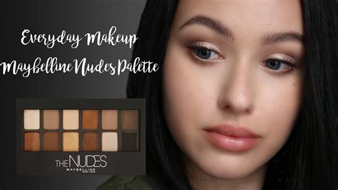 Everyday Makeup Maybelline Nudes Palette YouTube