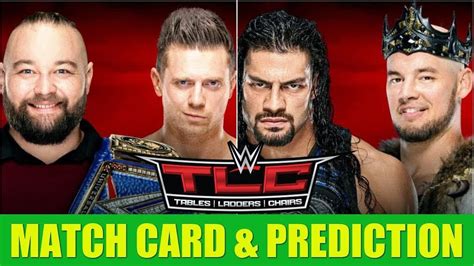 The match card for this. WWE TLC 2019 - Match Card Predictions Winner#2 - YouTube