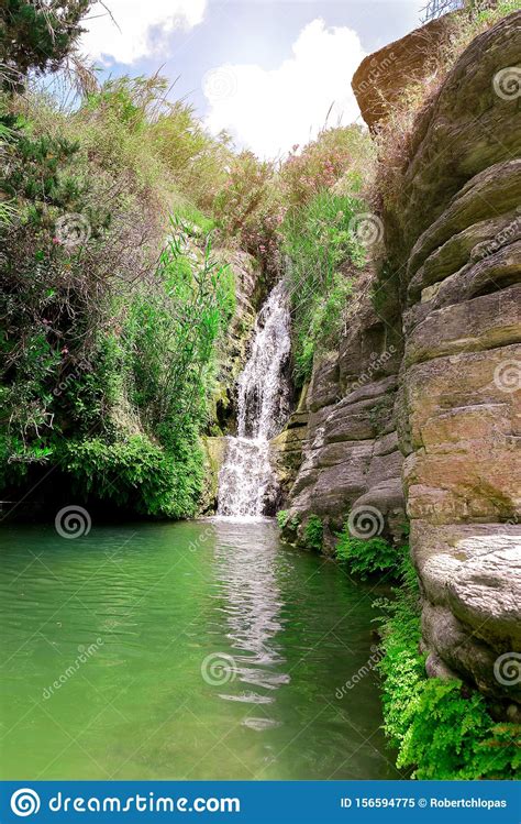 Nature Wonderland Lake Waterfall In National Park Stock Image Image