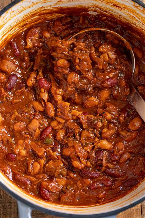 Easy Brisket Cowboy Beans Recipe Dinner Then Dessert