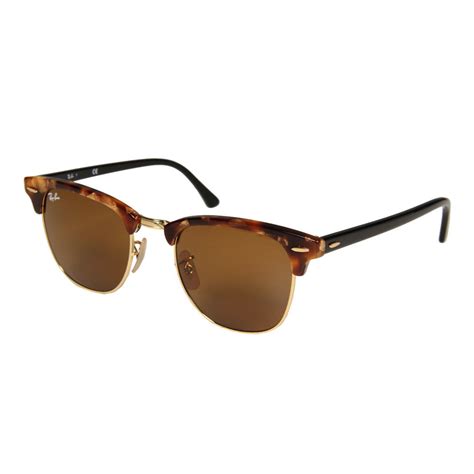 ray ban clubmaster sunglasses orb3016116051 brown tortoise aphro