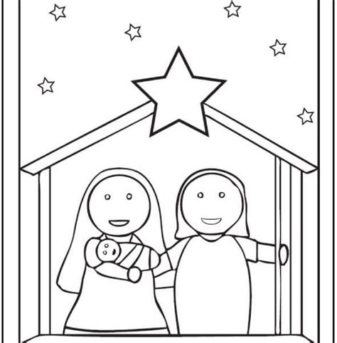 Simple Nativity Drawings At Explore Collection Of