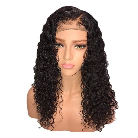 360 Lace Frontal Wig Brazilian Remy Deep Curly Wigs 360 Degree Swiss