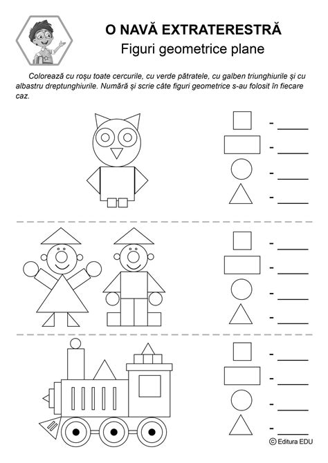 Scoate Papetărie Tenace Fisa De Lucru Figuri Geometrice Clasa