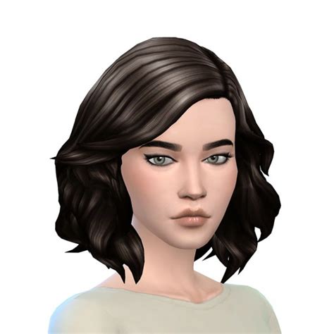 Sims 4 Hairs Deelitefulsimmer Kiara`s Medium Soft Wavy Hair Recolored