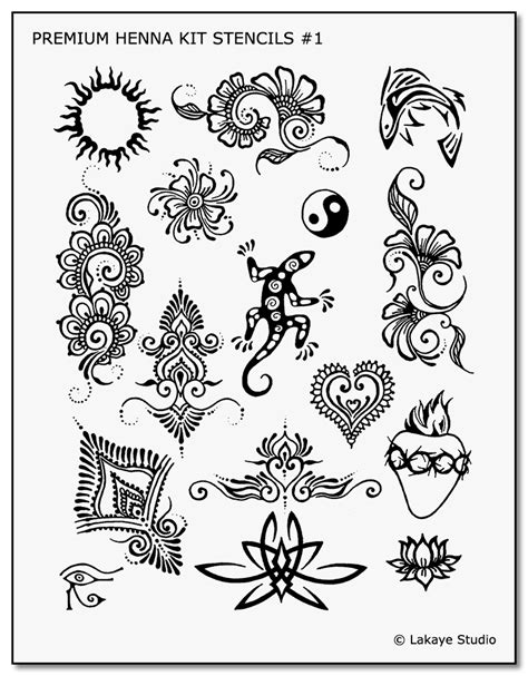 Printable Stencil Henna Patterns Printable Templates
