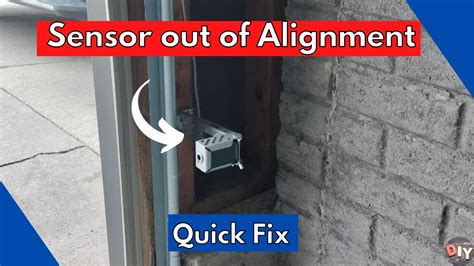 Garage Door Safety Sensors Out Of Alignment Easy Fix Youtube