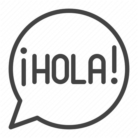 Balloon Bubble Chat Conversation Hola Speech Icon Download On
