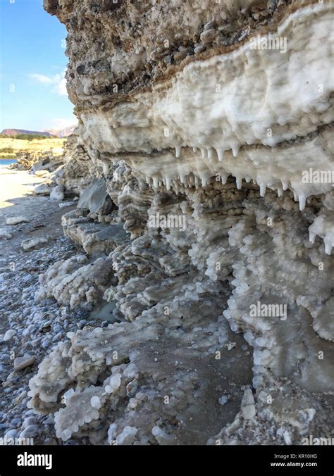 Sediments Of Sand And Salt Of Dead Sea Stock Photo Alamy