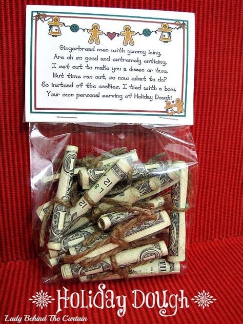 I wanted to do a little more than send store bought cards. gingerbread dough poem for money gift | just b.CAUSE