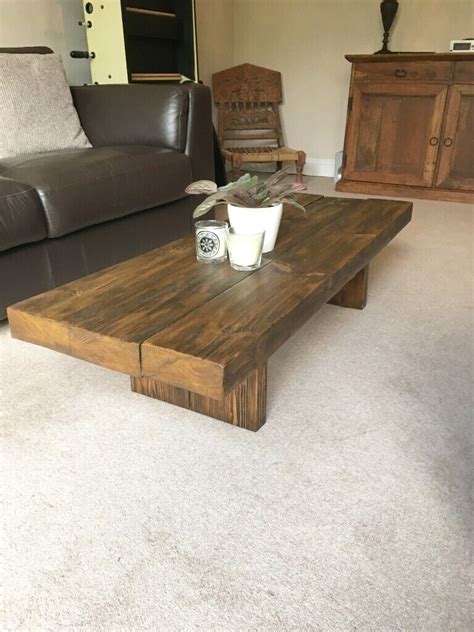 New Handmade Rustic Coffee Table Lovely Reclaimed Wood In Fareham