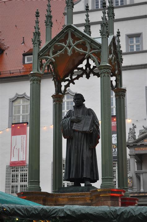 Martin Luther Sculpture Wittenberg Germany Germany Europe Germany