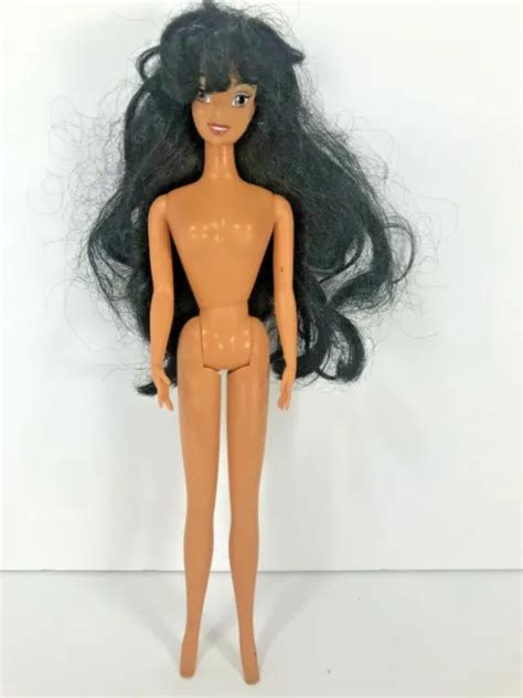 Vtg S Disney Princess Jasmine Nude Barbie Doll Loose Aladdin Bangs