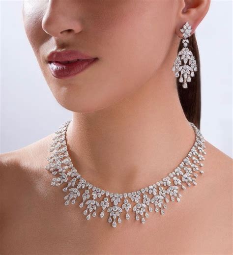 Fancy Jewelry Necklace Bridal Diamond Necklace Diamond Jewelry