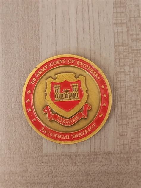 Us Army Corps Of Engineers Savannah District Challenge Coin 1999