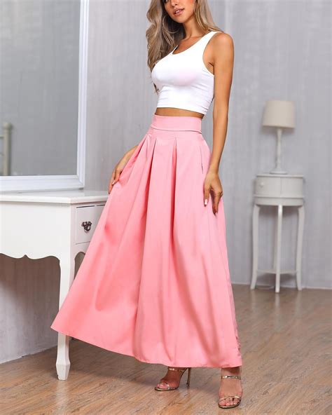 sleeveless cropped top and pleated skirt sets sleeveless crop top crop top skirt pleated maxi