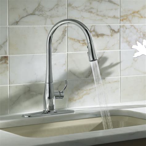 We carry a complete selection of kohler toilet repair and replacement parts at chicagofaucetshoppe.com. Kohler Simplice Kitchen Sink Faucet with 16-5/8" Pull-Down ...