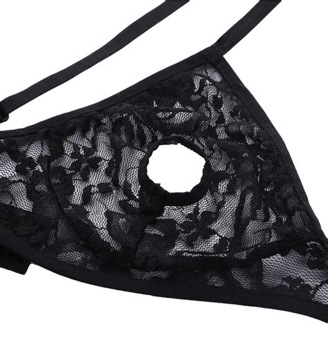 Sexy Fetish Black Lace Open Nipple Holes Nipple Bra Ebay