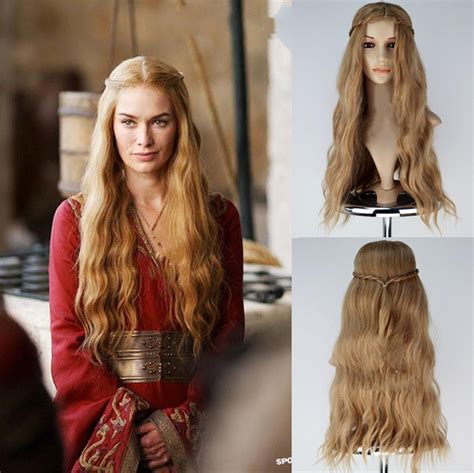 Game Of Thrones Queen Cersei Lannister Wig Hair Golden Color Etsy