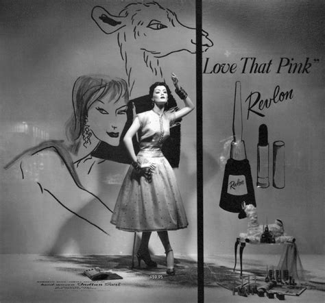 A Revlon Window Display From Daytons Department Store In 1955 Learn