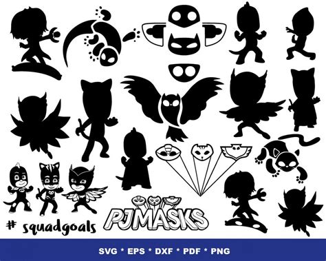 Pj Masks Svg 150 Bundle Pj Masks Cricut Pj Masks Clipart