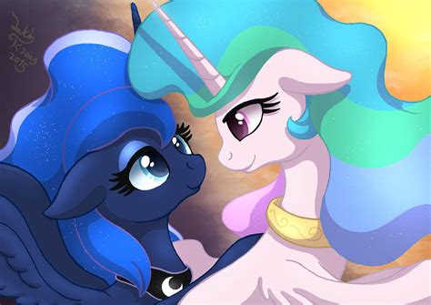 mlp fim princess luna and celestia sister love by joakaha on deviantart