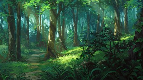 Cool Anime Forest Wallpapers Top Free Cool Anime Forest Backgrounds