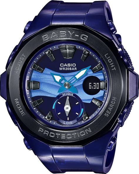 jp [カシオ] 腕時計 ベビージー gライド タイドグラフ搭載 bga 220b 2ajf ブルー ファッション