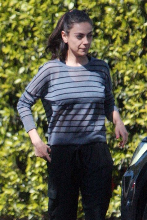 Mila Kunis In Casual Out In Los Angeles
