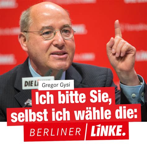 Rico Gebhardt on Twitter RT dielinketk Gregor Gysi weiß schon was er wählen wird ihr auch