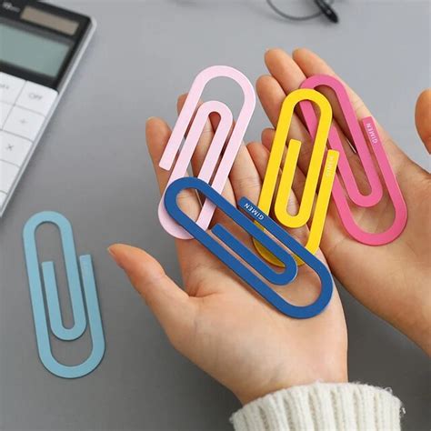 2pcspack Large Metal Colored Paper Clips 30mm100mm Note Clips 5